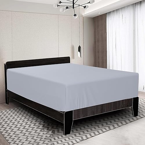 Sábana bajera ajustable de 1000 hilos 100% algodón egipcio, 1 pieza, sábana inferior de satén tamaño California King, bolsillo profundo de 18