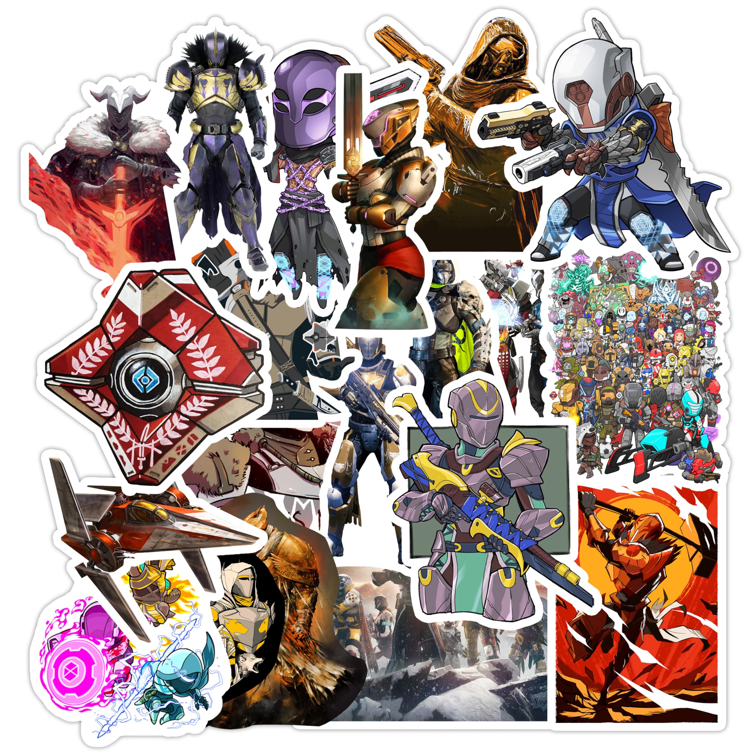 Game Gaming Stickers（20 Pcs，Large Size）.Viedo Game Vinyl Decals Gifts Merch Party Supplies for Water Bottles Skateboard Luggage Laptop Kids Teens Adult