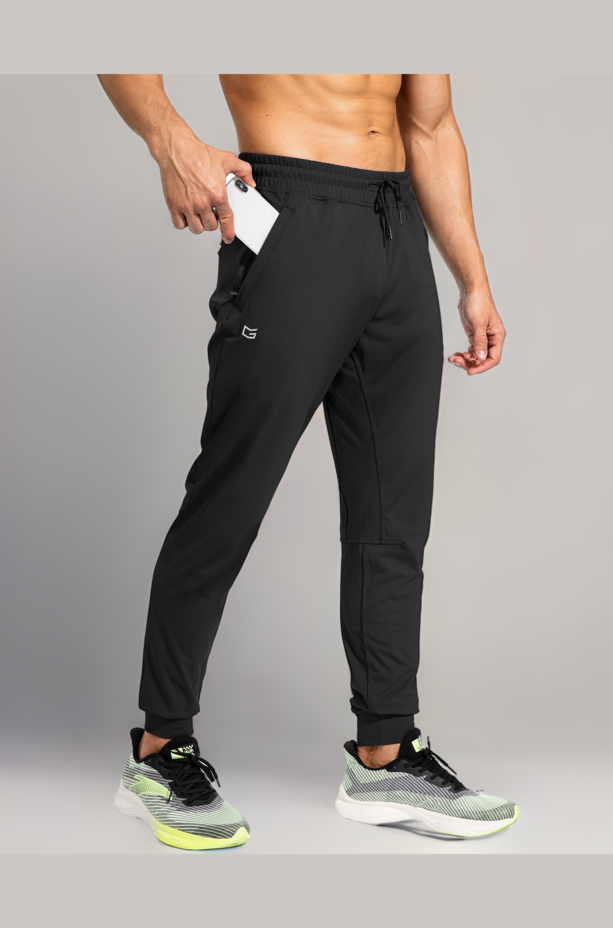 G Gradual Men's Sweatpants with Zipper Pockets Athletic Pants Traning Track Pants Joggers for Men Soccer, Running, Workout