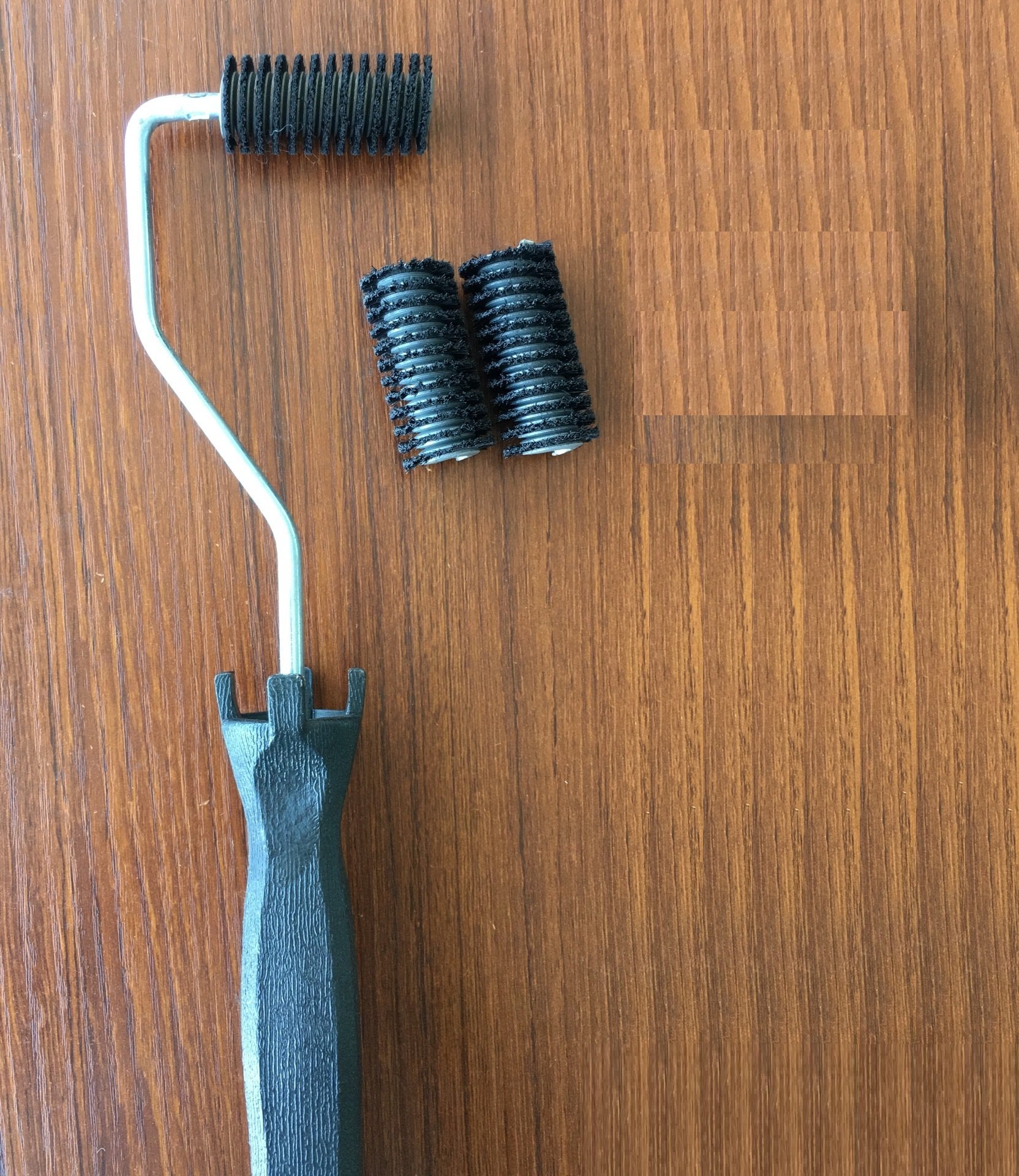 3pcs 3/4" x 2" fiberglass laminating roller quick release quick change bubble roller for resin Laminating Roller project kit for composite