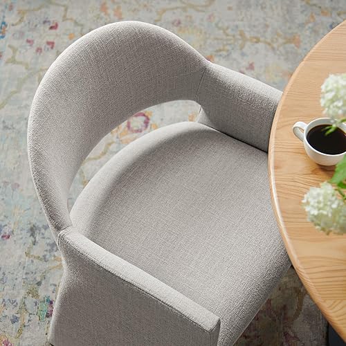 Miniatura 5 de Modway Talia - Sillón de comedor tapizado de tela en lino