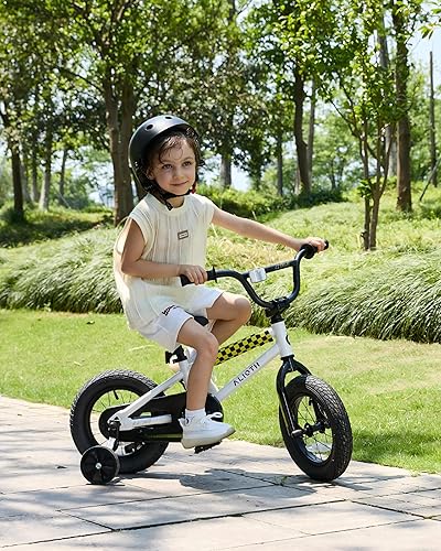 Miniatura 3 de Bicicleta BMX Style para niños de 2 a 8 años de edad, niños y niñas de 12, 14 y 16 pulgadas, bicicleta con ruedas de entrenamiento, freno de