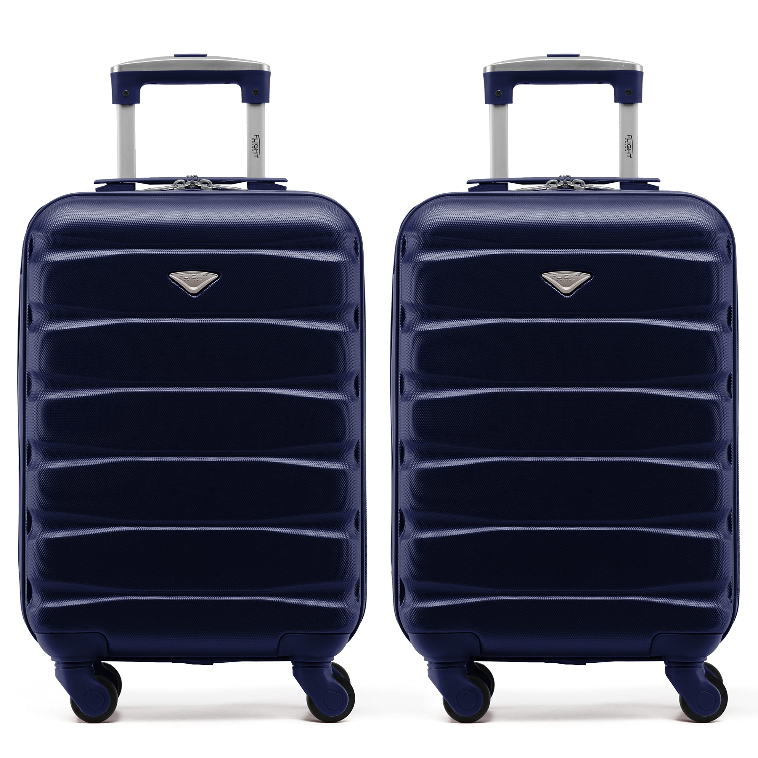 Flight Knight Suitcase Set of 2 Lightweight 4 Wheel ABS Hard Case Cabin Carry On Hand Luggage Approved for Over 100 Airlines Including easyJet, British Airways, Ryanair & Many More 55x35x20cm — view 60