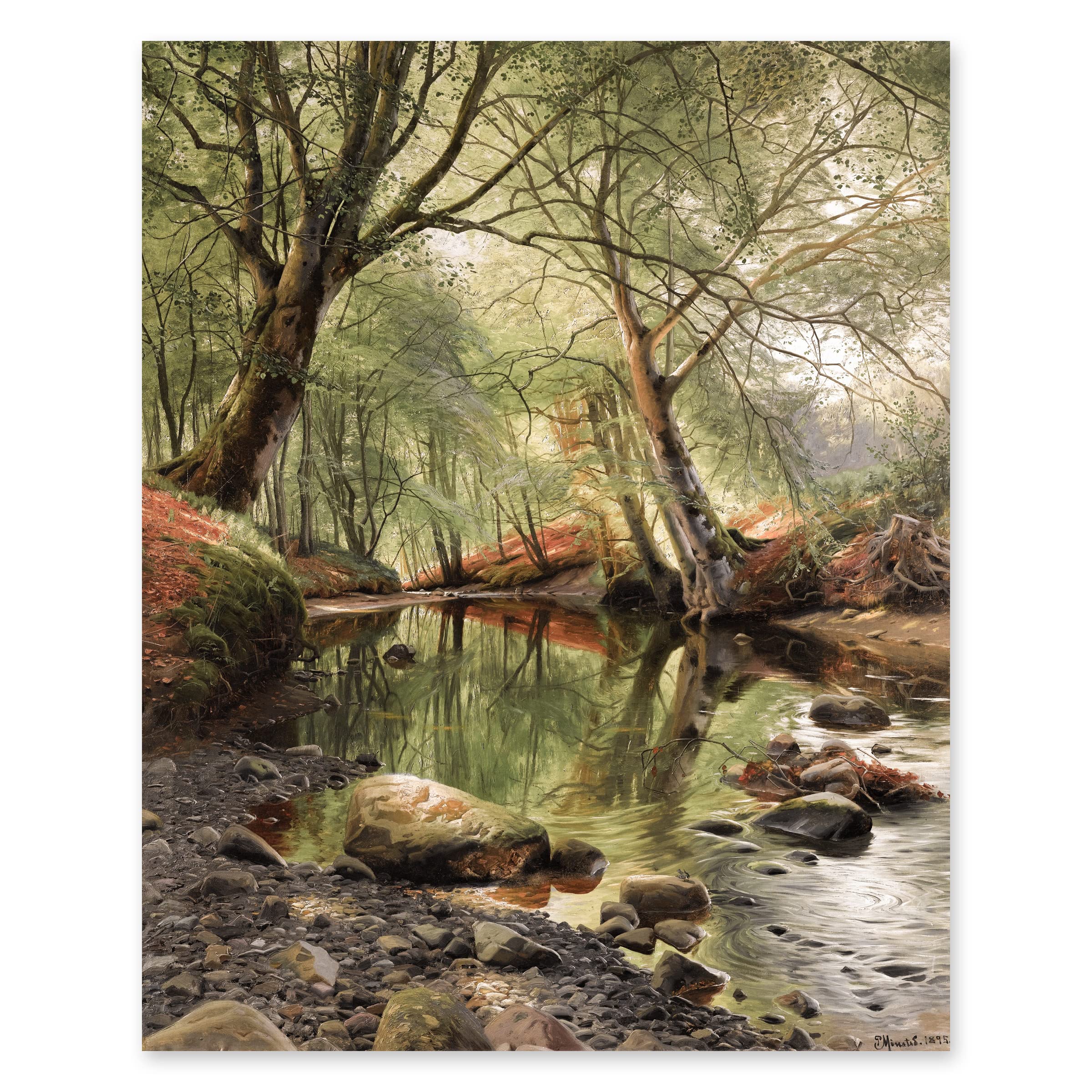 Amazon.com: CLOUD NINE PRINTS Mountain Stream Landscape Print