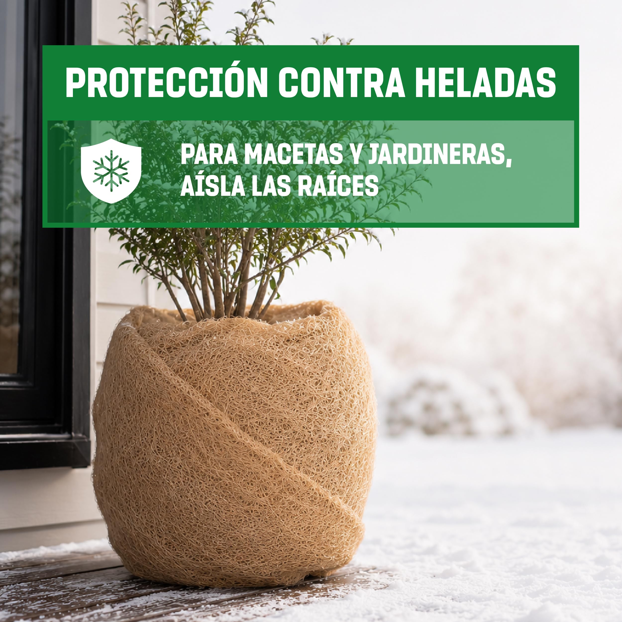 GardenGloss Estera de Coco 800 g/m2 Protección Heladas - 1 x 10 m