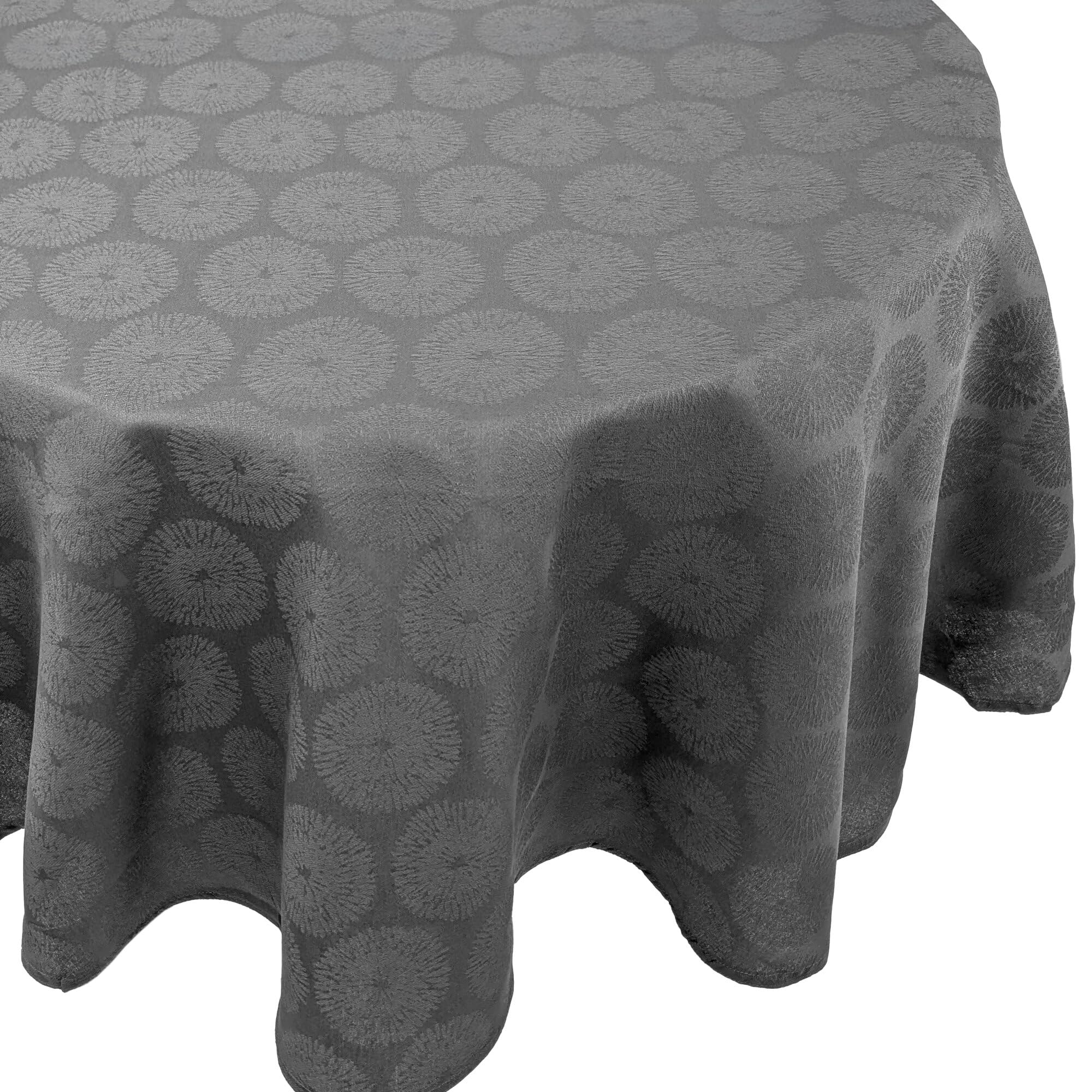 Nappe ovale 180x240 cm HÉLIOS Anthracite 100% coton + enduction acrylique