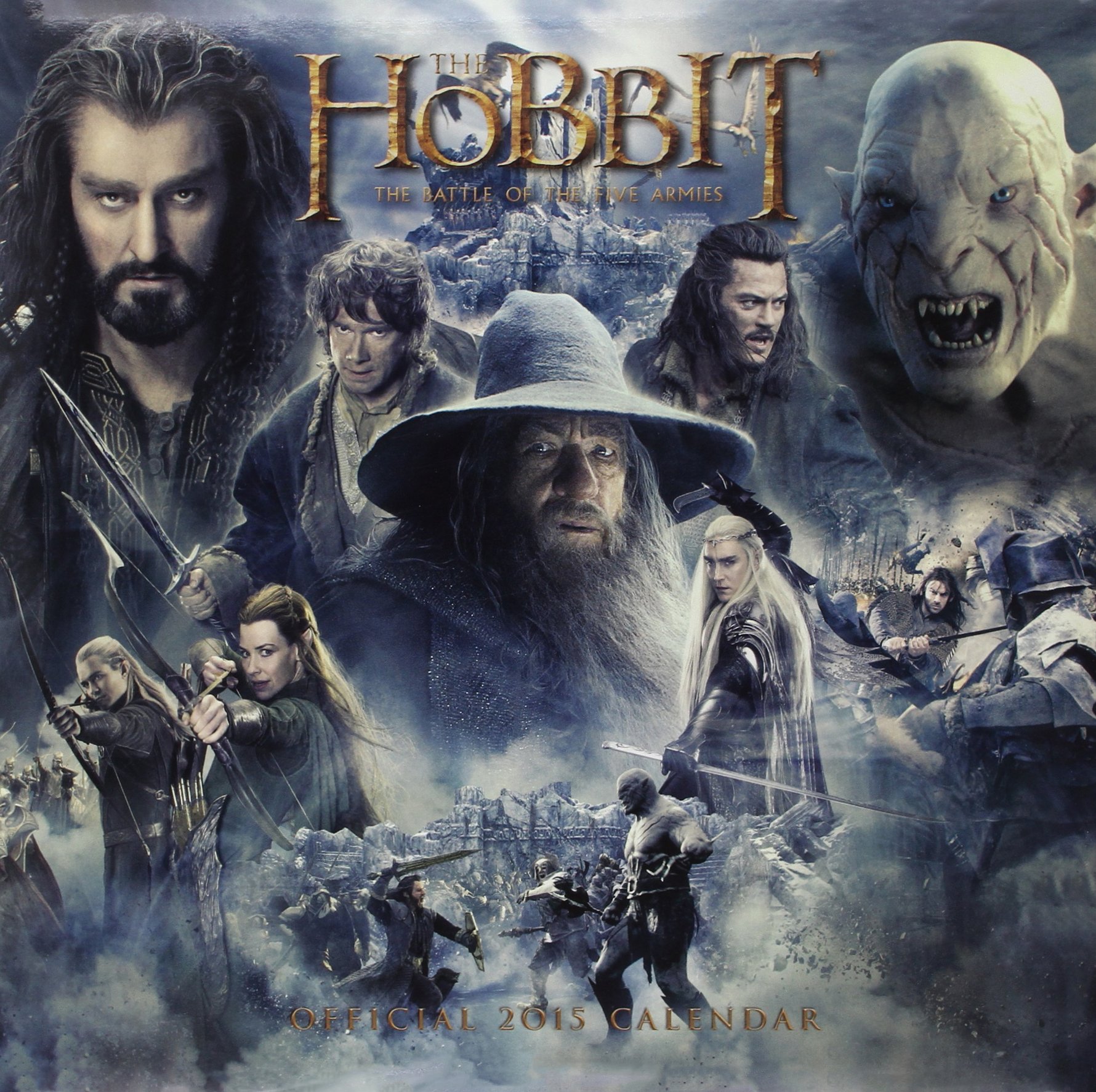 Official the Hobbit Square Calendar 2015