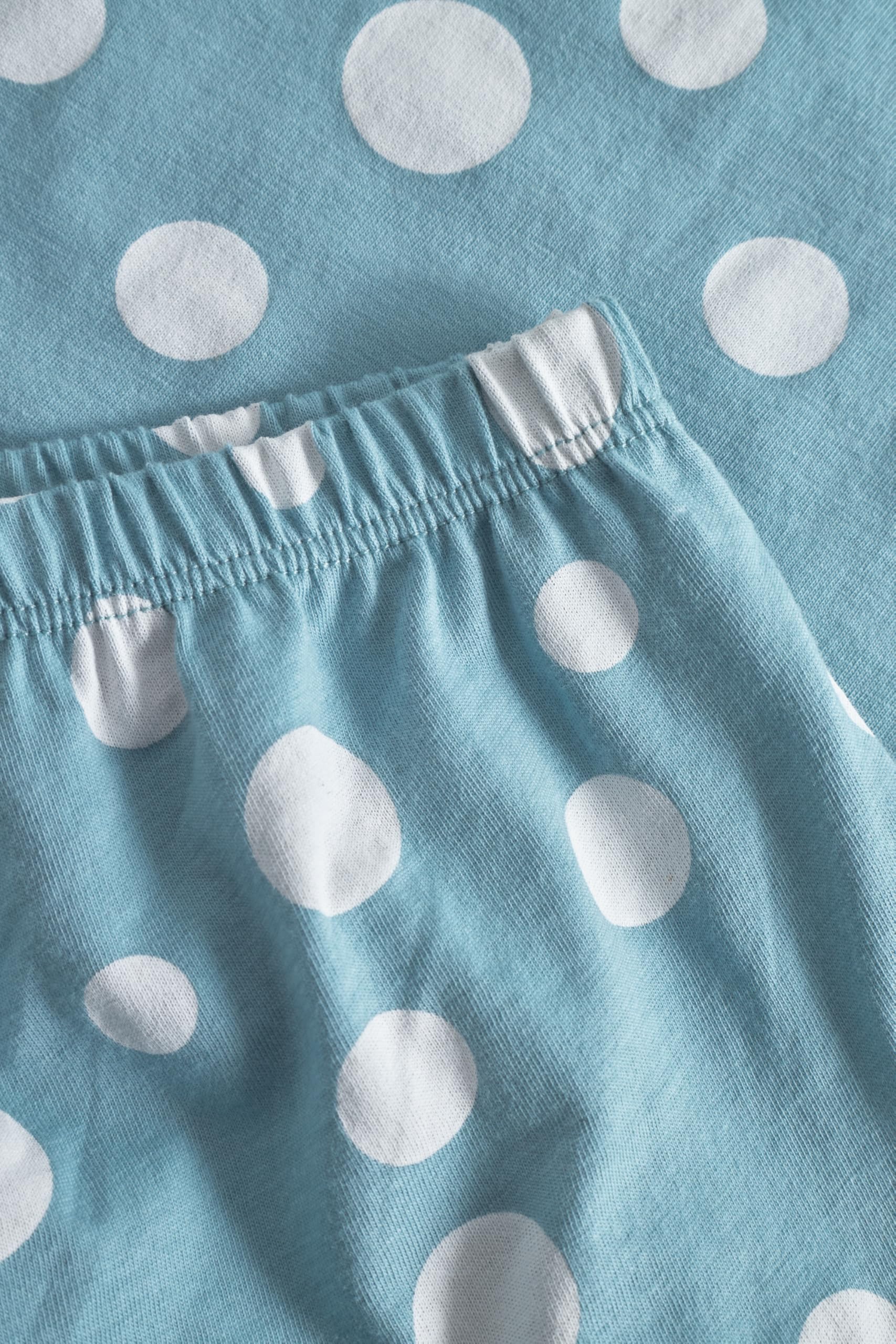 Rösch Pyjama mit Tupfendruck Mintgrün 100% Baumwolle 1253620