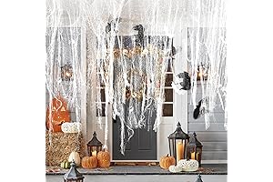 Pack of 6 Spooky White Cheesecloth for Halloween Festivities