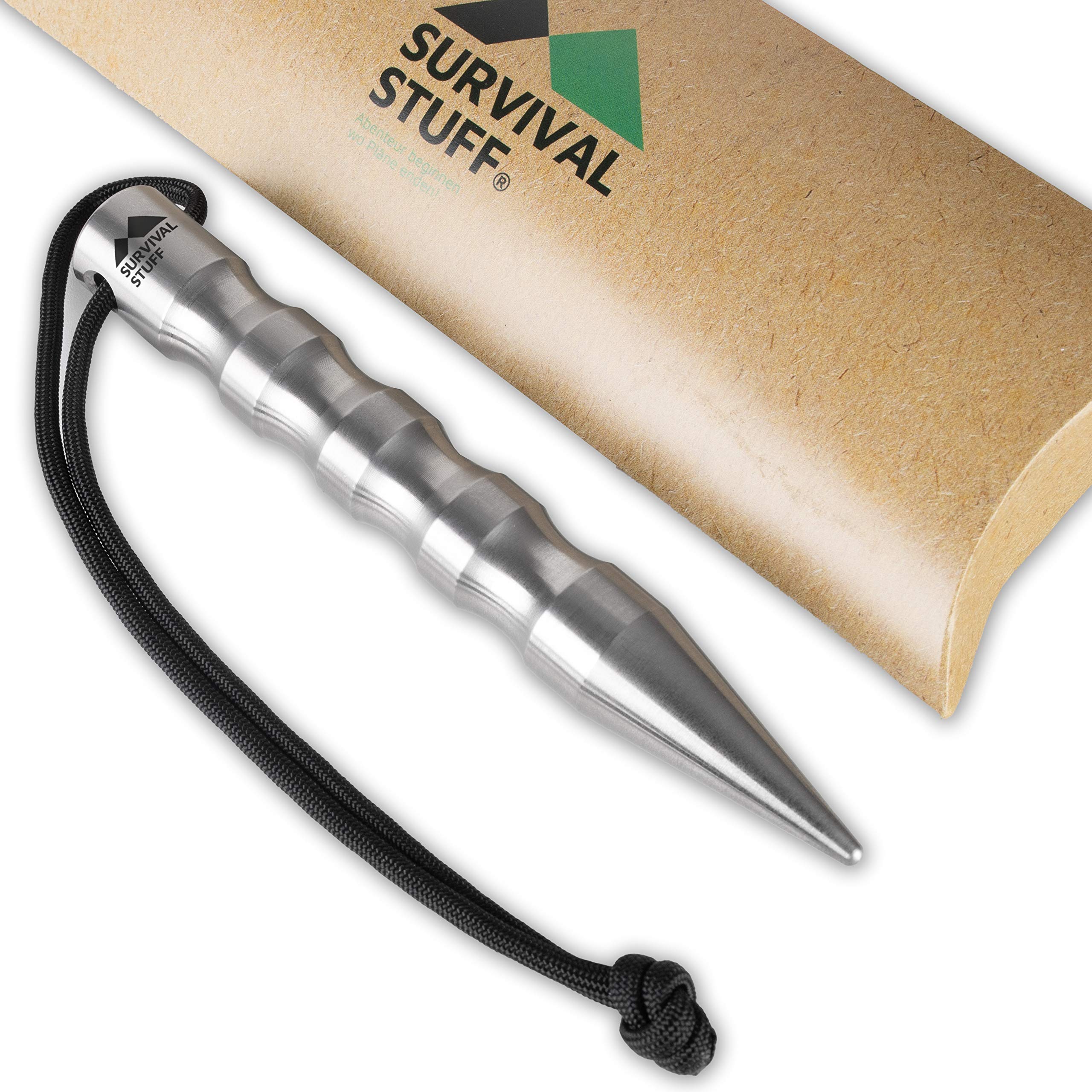 Survival Stuff Kubotan – disponibile in 4 colori – per autodifesa – Amplificatore di pressione con cinturino da polso extra forte per situazioni di emergenza come martello di emergenza, rompivetro e