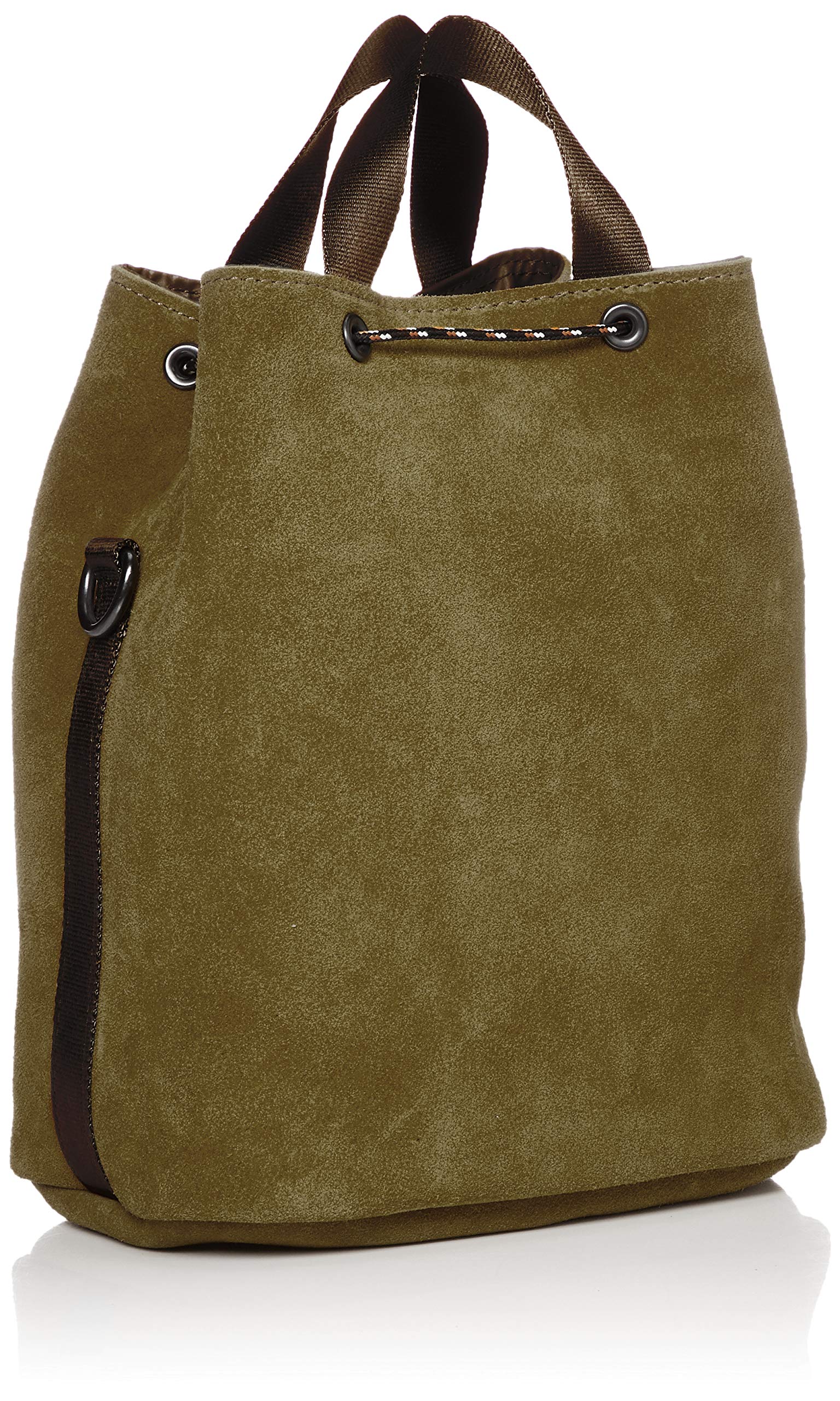 Assob Suede Drawstring Bag, Shoulder Bag, WATER PROOF SUEDE DRAW STRING BAG KHAAKI