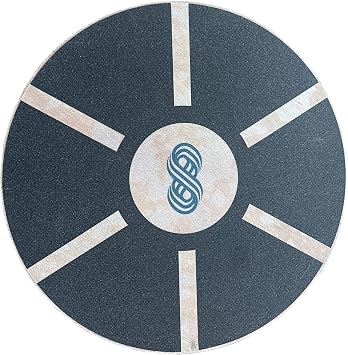 Wooden Balance Board Non-Slip Surface Wobble Board for Exercise Fitness Balance Stability Rehabilitation Trainer, Excellent Balancing Training Equipment, Lightweight Unisex