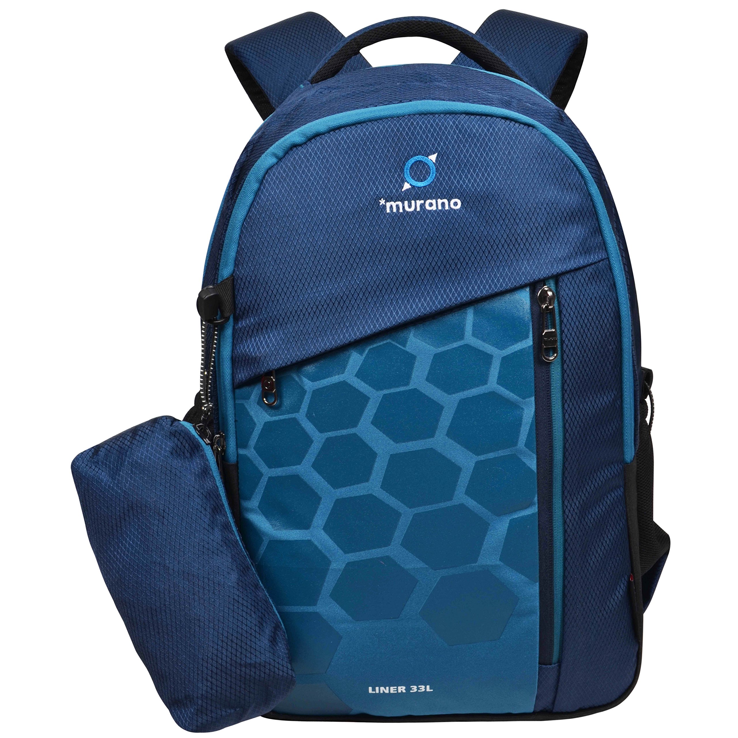 Murano Liner 33 LTR Casual Backpack with 3 Compartment and Polyester Water Resistance Backpack for Men and Women