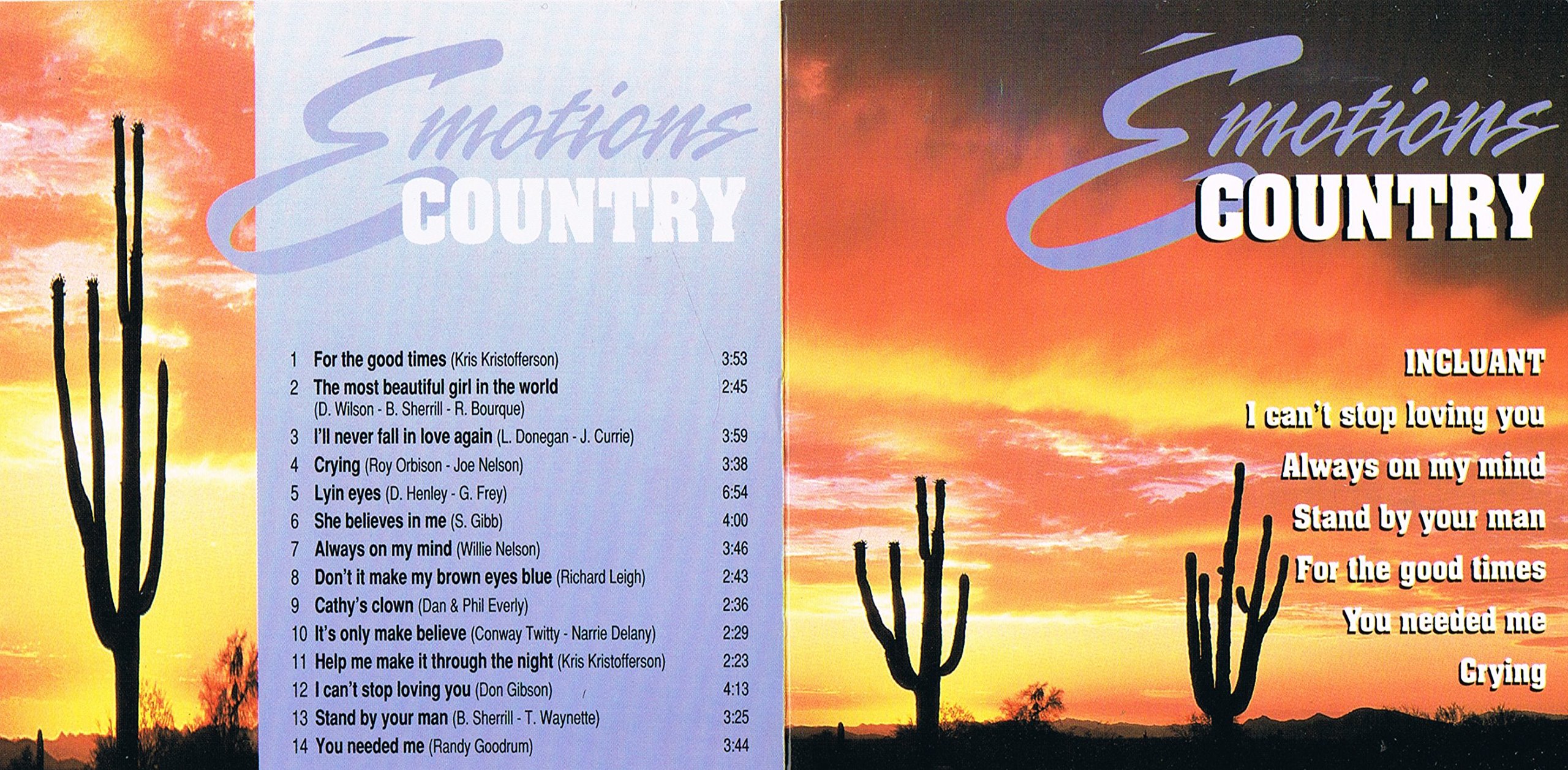 Émotions Country [Audio CD] Émotions Country [Audio CD] Émotions Country