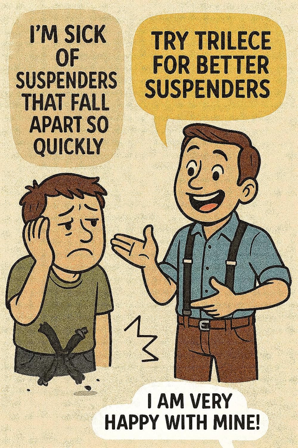 trilece Suspenders for Men - Adjustable Elastic Mens Suspenders with Heavy Duty Strong Clips - Image 6