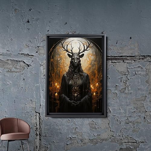 Miniatura 4 de Sunset Beautiful Deer Nature Landscape Canvas Art Print Posters Wild Animal Painting Pictures Modern Home Office Wall Decor Prints