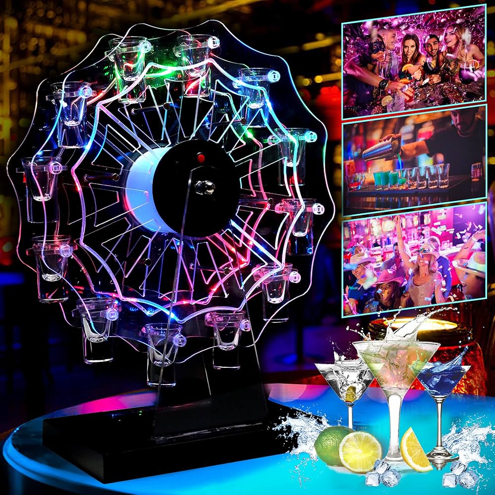 Amazon|テキーラ観覧車 LED酒ボトルの表示棚 (グラスは含まれません Amazon|テキーラ観覧車 LED酒ボトルの表示棚 (グラスは含まれません