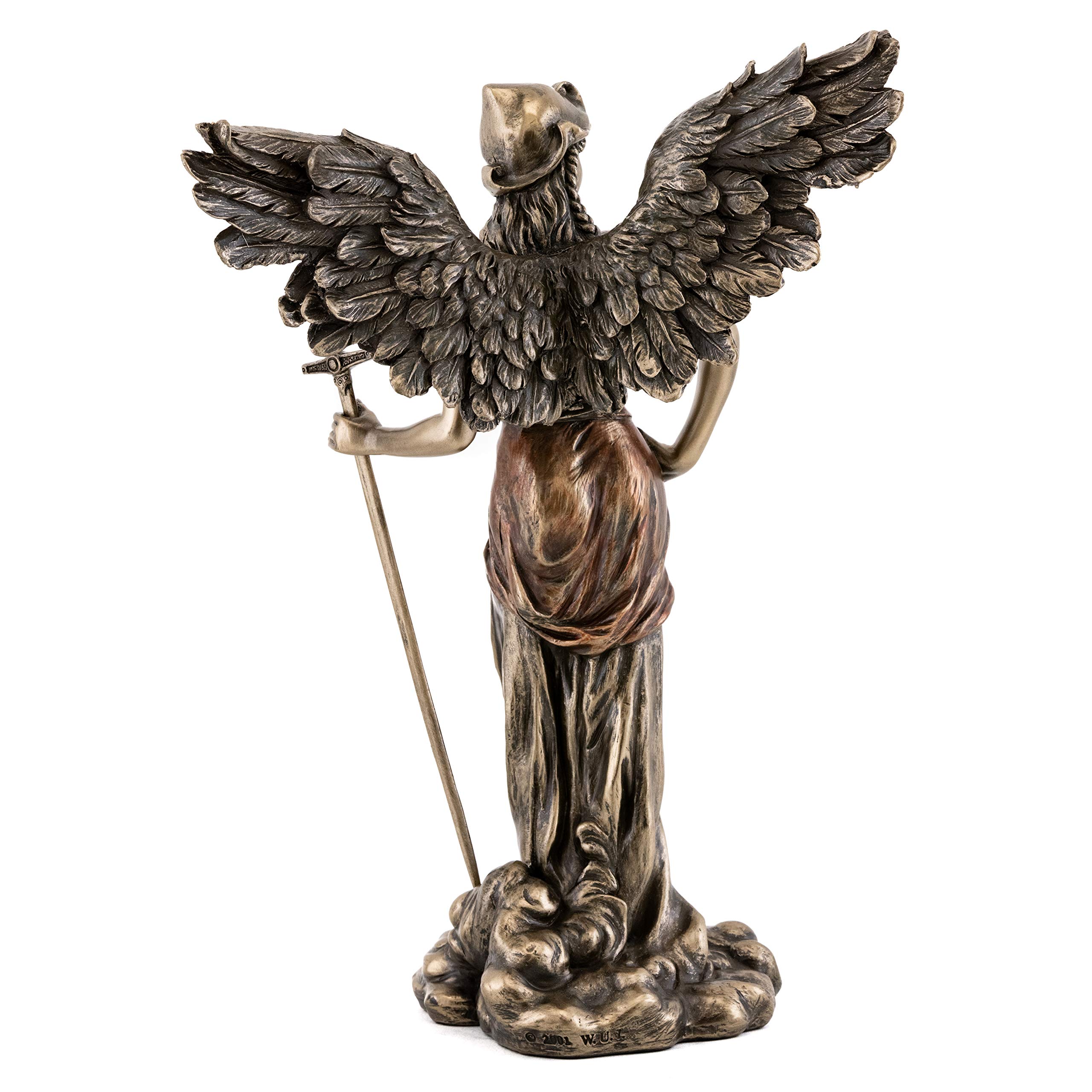 Top Collection Archangel St. Gabriel Statue with Sword - Gabriel Messenger of God Sculpture in Premium Cold-Cast Bronze - 12.25-Inch Collectible Angel Figurine product thumbnail 4