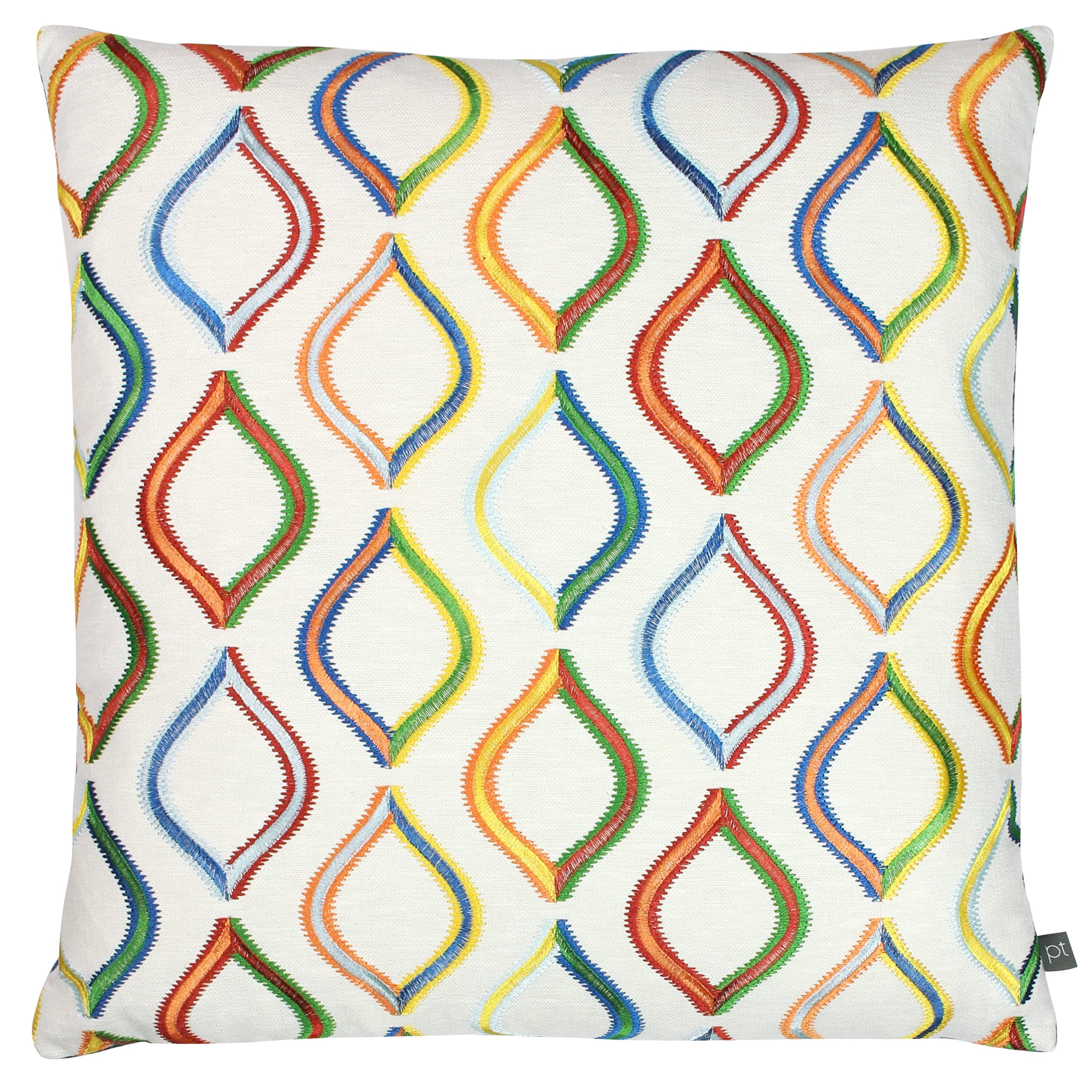 Prestigious Textiles Spinning Top Embroidered Polyester Filled Cushion from B&Q