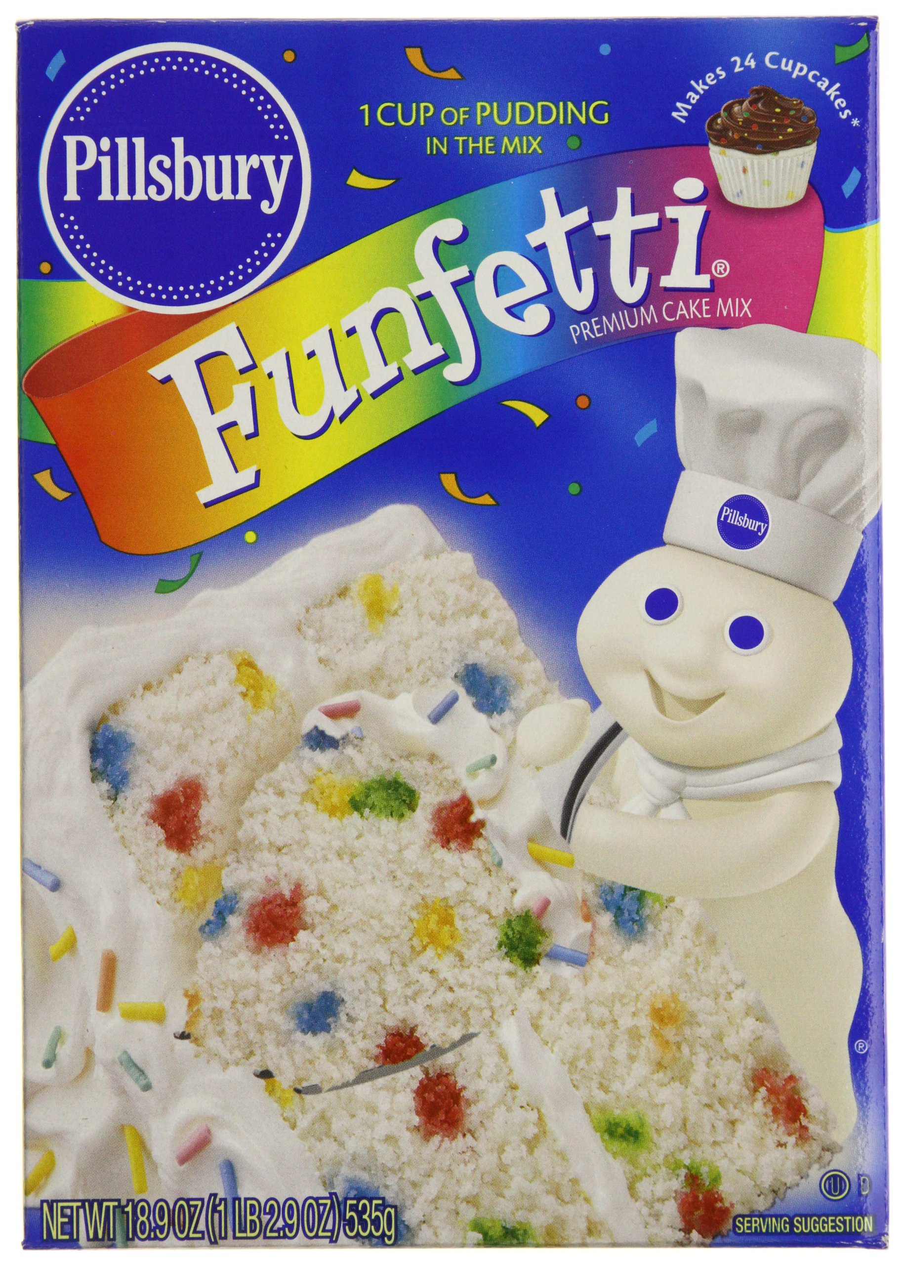 Amazon.com : Pillsbury Cake Mix Funfetti, 18.9-Ounce Boxes (Pack