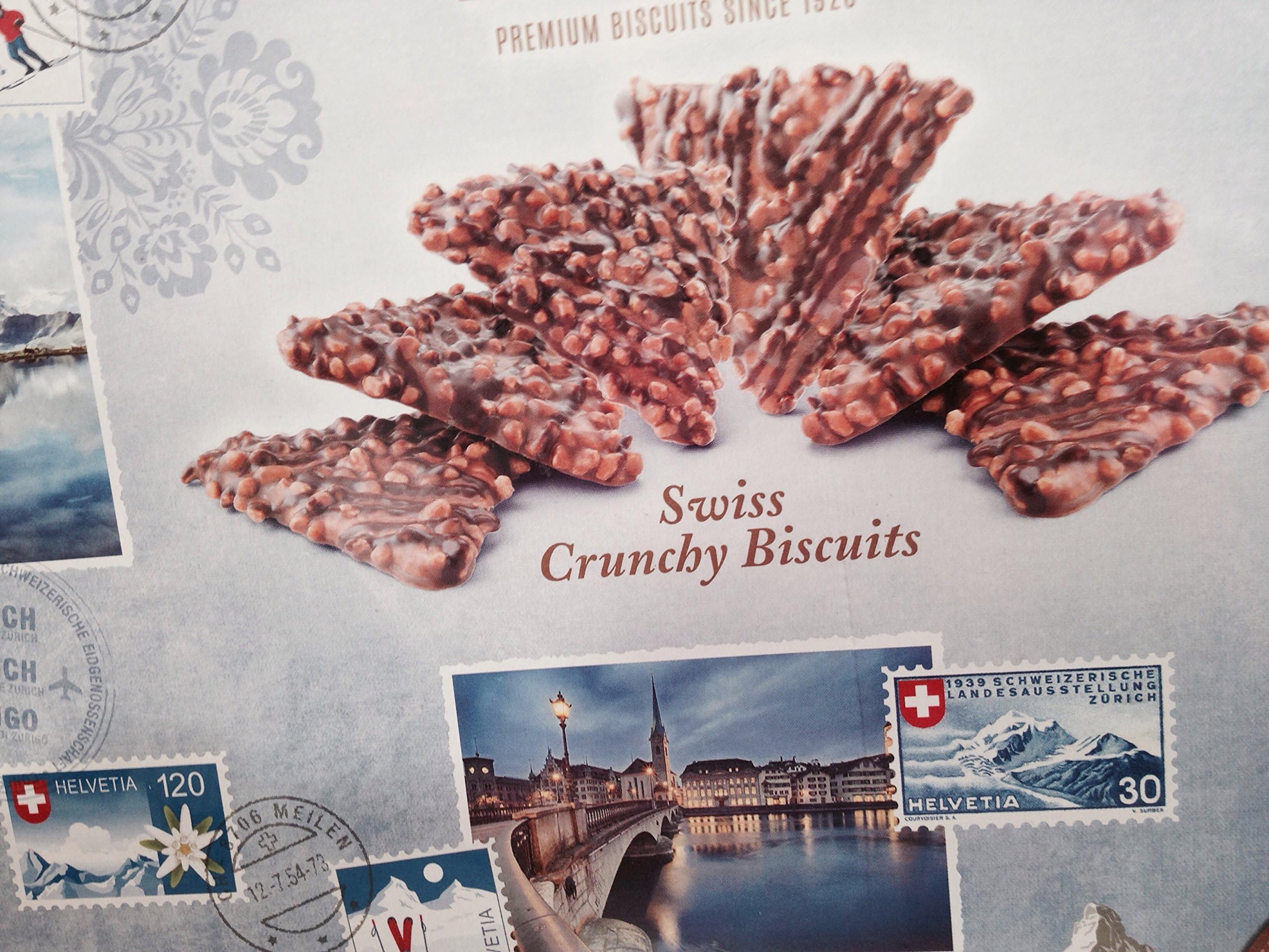 Swiss Crunchy Biscuits Swiss Prestige Assorted Cookies. 22.86 Oz. Approximately 96 Cookies