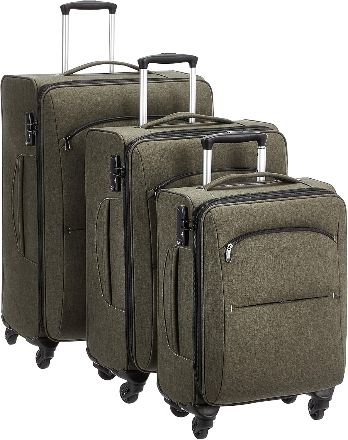 Amazon Basics Urban Softside Spinner Luggage, 3Piece Set