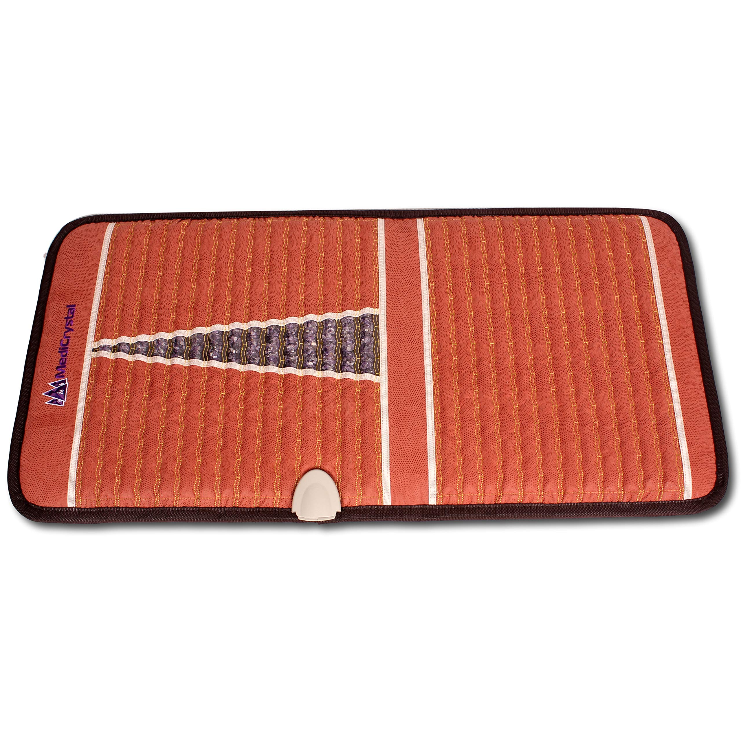 MediCrystal Infrarrojo lejano amatista Mat 50x100 cm - Hot Pad Piedra para Presidente - machacados 100% de cristales naturales estera de la silla 50x100 cm