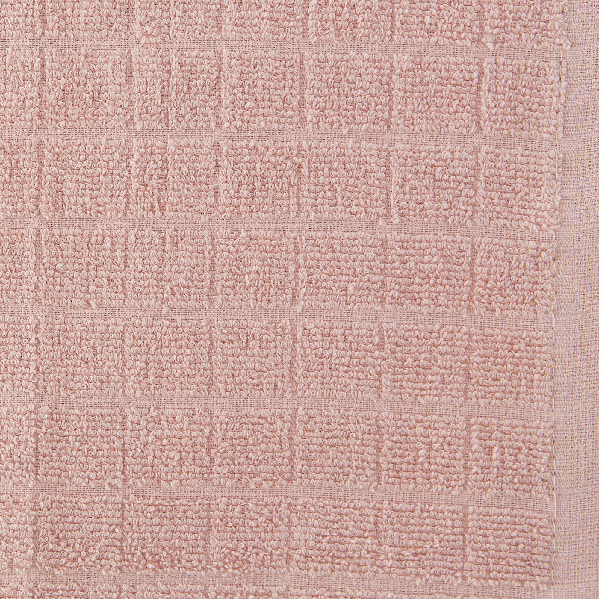 DII Basic Terry Collection Solid Windowpane Dishcloth Set, 12x12, Pale Mauve, 6 Count, 12x12" - Image 3