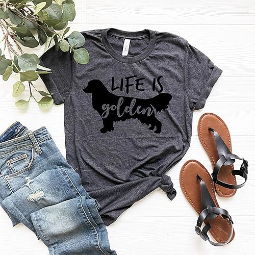 Miniatura 4 de Life Is Golden Shirt, Golden Retriever Shirt, Golden Retriever Mom, Dog Mom Shirt, Golden Retriever Mom