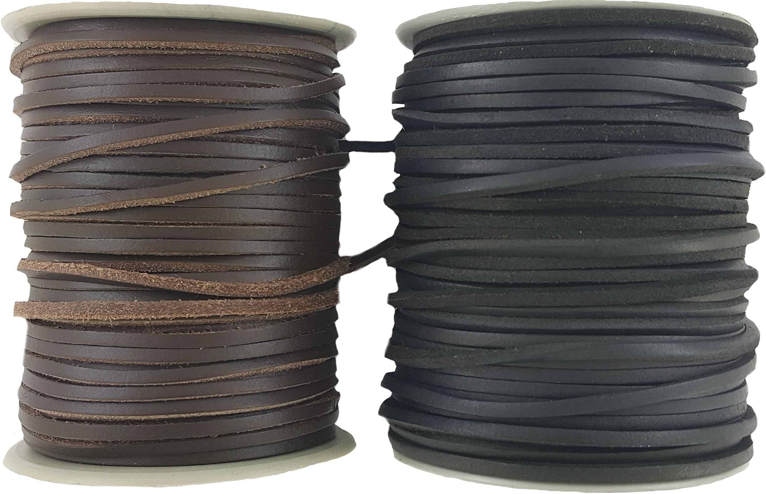 Black or Brown leather cord lace 3 mm Square (Black 5 metre)