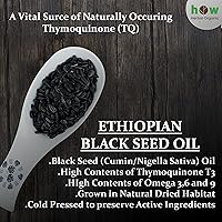 Vista 7 de Aceite de semilla negra etíope de 8 onzas – Comino negro etíope prensado en frío Nigella Sativa, 3 veces timoquinona, líquido 100% puro en botella