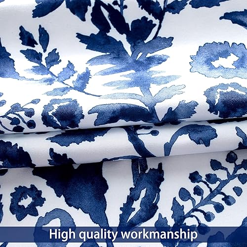 Miniatura 8 de DriftAway Julia - Cortina opaca ajustable con estampado floral de acuarela, con aislamiento térmico, para ventana pequeña, bolsillo para barra,