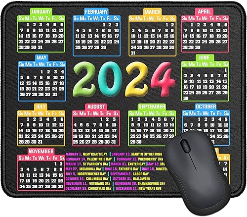 Alfombrilla de mouse con borde cosido, alfombrilla de mouse para computadora con base de goma antideslizante, alfombrillas de mouse para