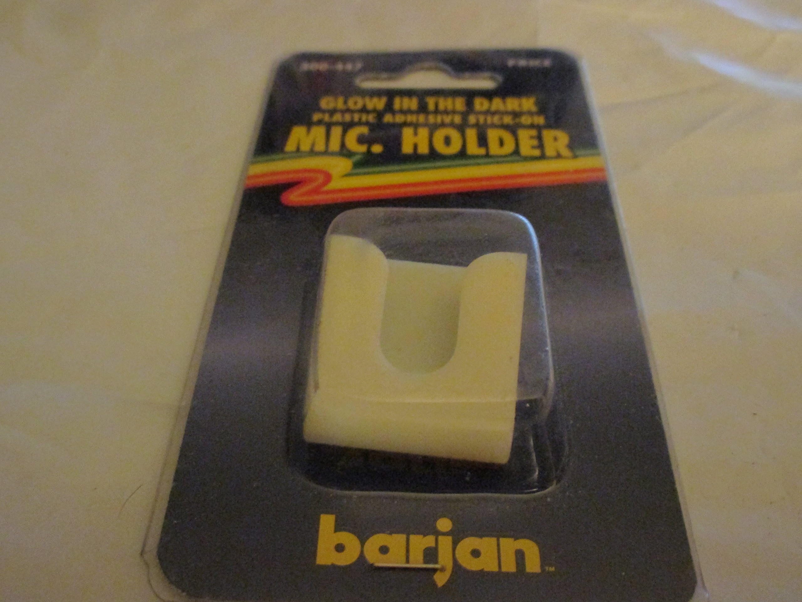 Barjan #300-447 Glow in the Dark Plastic Stick-on Mic Holder