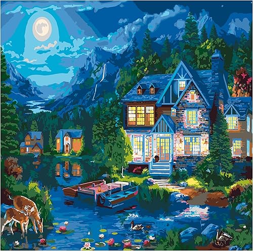 Miniatura 23 de Ledgebay Pintura por números, para adultos, de principiantes a avanzados, divertidos proyectos de arte y manualidades, Rompecabezas de huerta, 16 x