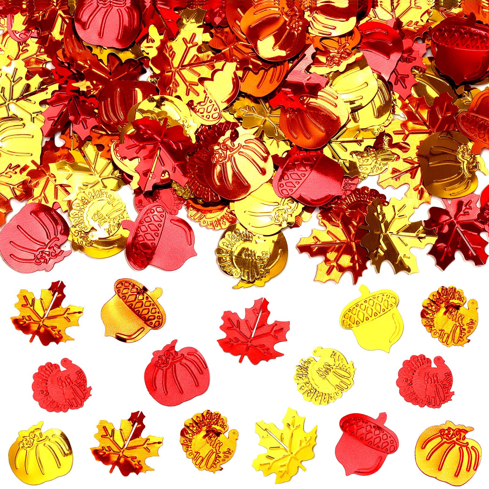 MARFOREVER Fall Thanksgiving Glitter Confetti, Fall Party Decorations
