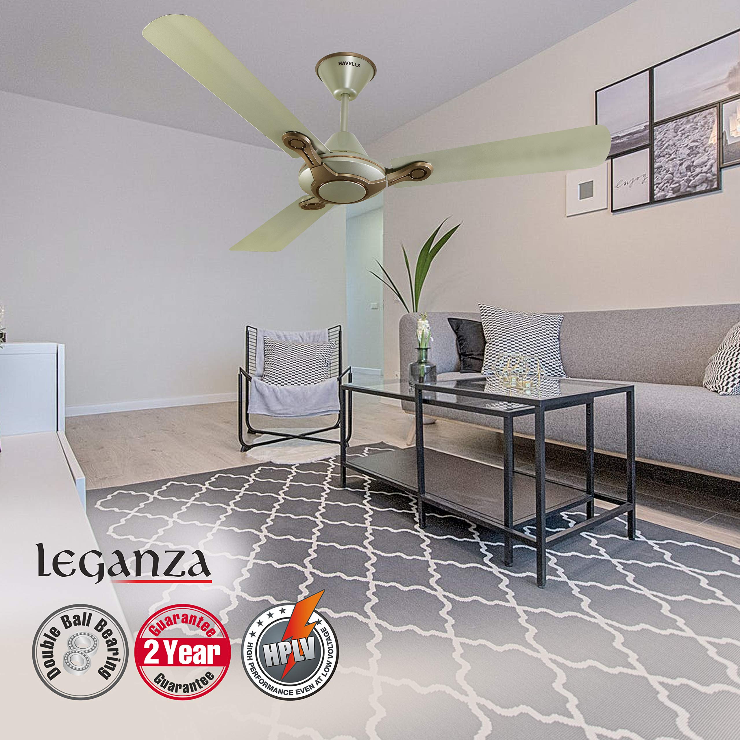 Havells Leganza Ceiling Fan - Bronze Gold -8