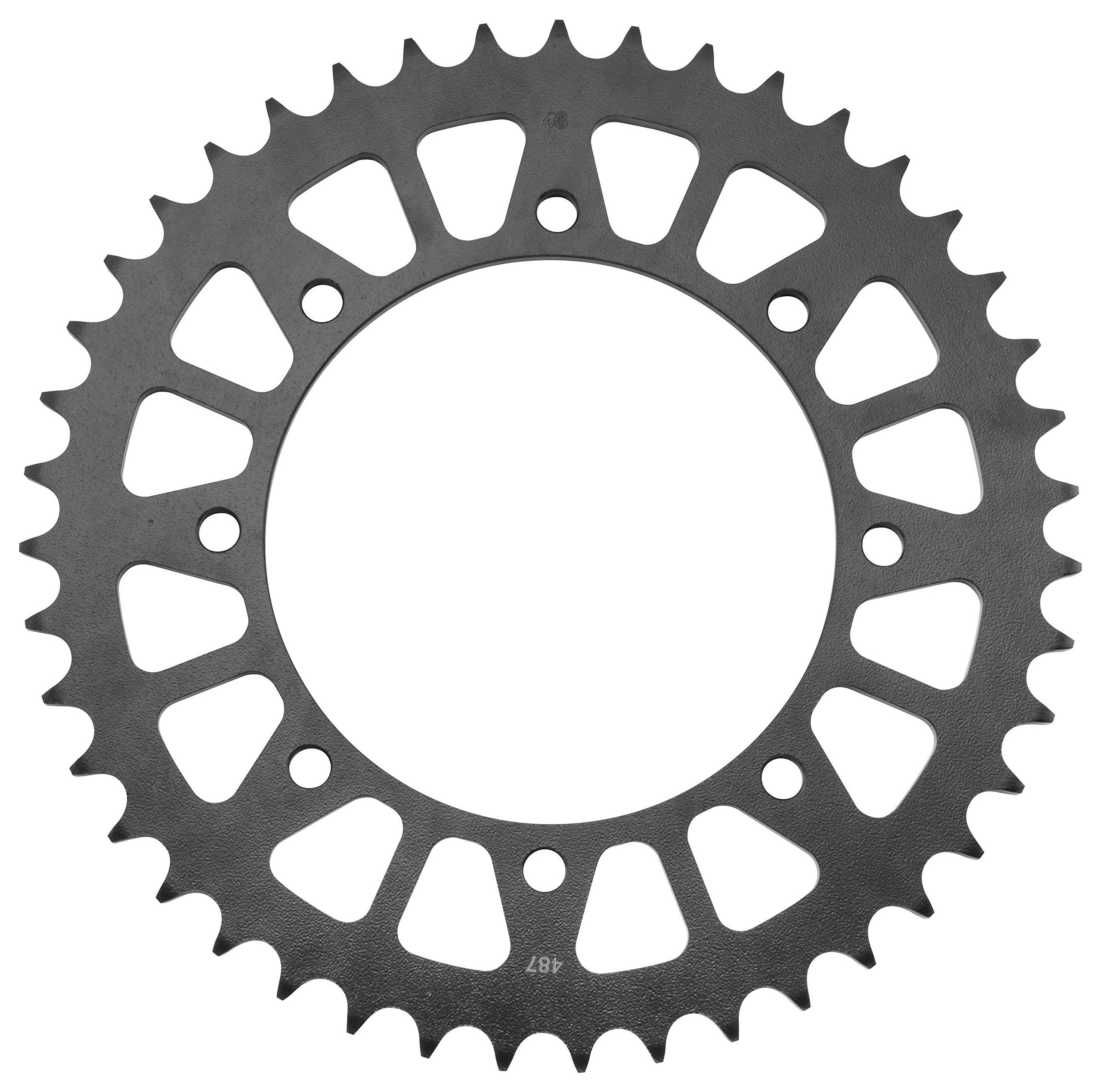 BikeMaster Rear Steel Sprocket 428 52T for Kawasaki - Black