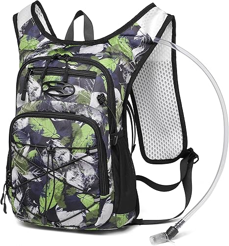 Miniatura 21 de Mochila de hidratación ligera Wotony con vejiga de agua de 2L O 3L para ciclismo, senderismo, rave - Mochila de agua para hombres y mujeres