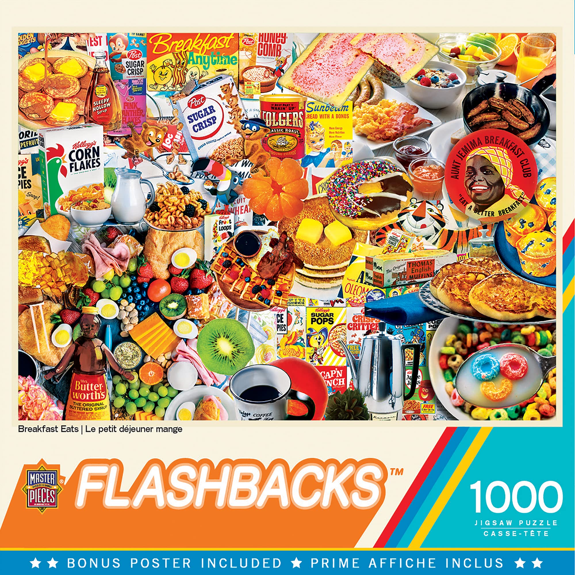 MasterPieces - 1000 Piece Jigsaw Puzzle, Breakfast of Champions, Fun for Adults, Family, Kids, Non-Glare Finish, 19.25" x 26.75"