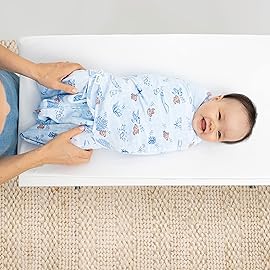 HALO Disney Baby Finding Nemo 100% Cotton Sleepsack Swaddle, 3-Way Adjustable Wearable Blanket, TOG 1.5, Nemo Tie Dye, Small, 3-6 Months