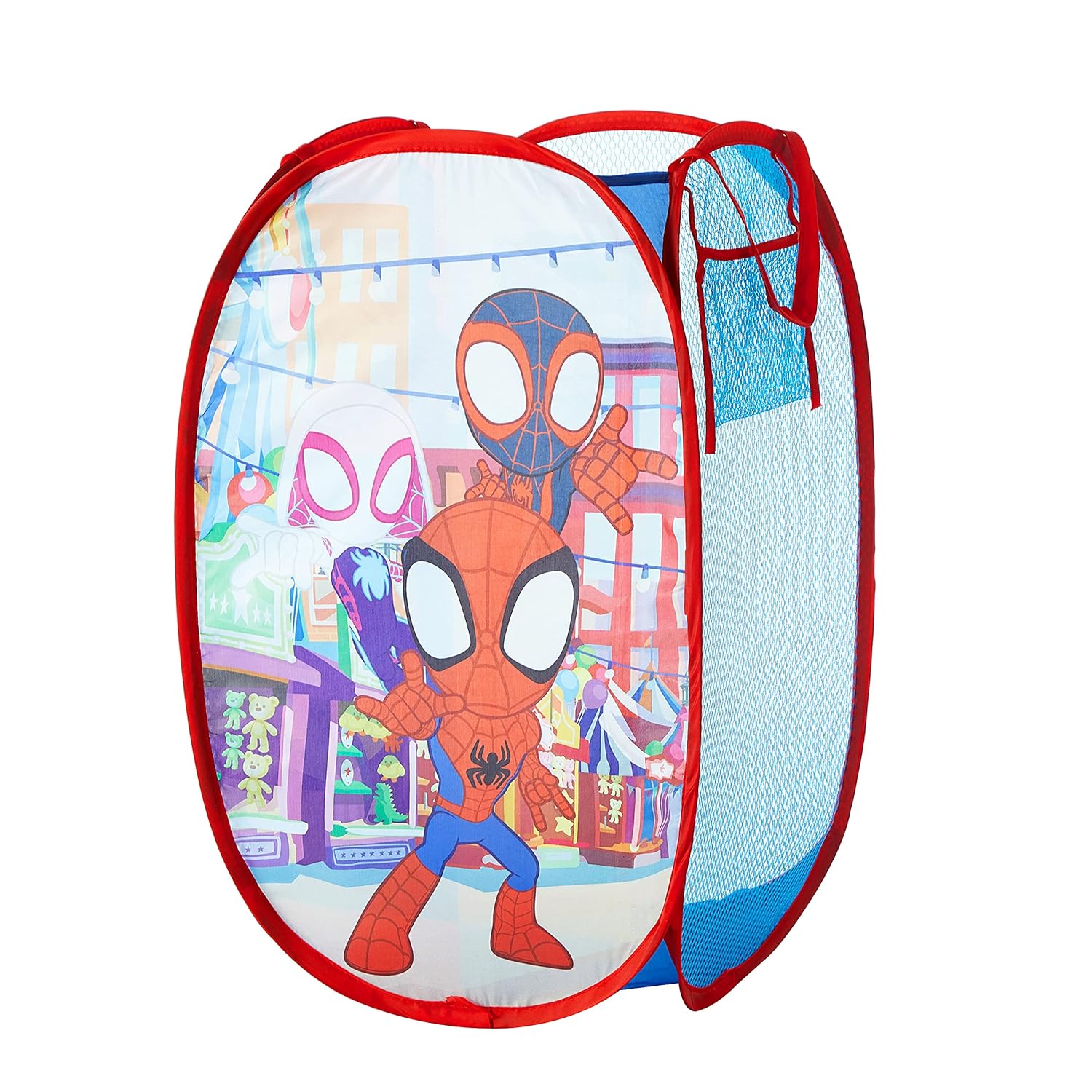 Sanrio Hello Kitty Pop-Up Hamper,Collapsible Laundry Basket with Durable Handles,Lightweight Storage Bin for Kids' Bedroom, Nursery, or Playroom,Pink