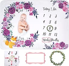 FriLife Baby Monthly Milestone Blanket - Photo Backdrop - Soft Flannel Fleece - coolthings.us