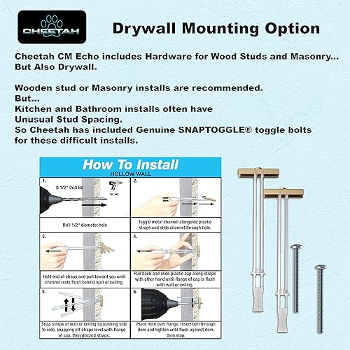 Miniatura 6 de Cheetah CH-LGOLEDEVO - Soporte de pared inclinable para televisores LG EVO OLED de 37-80 pulgadas, pantallas más nuevas de hasta 100 pulgadas, 165