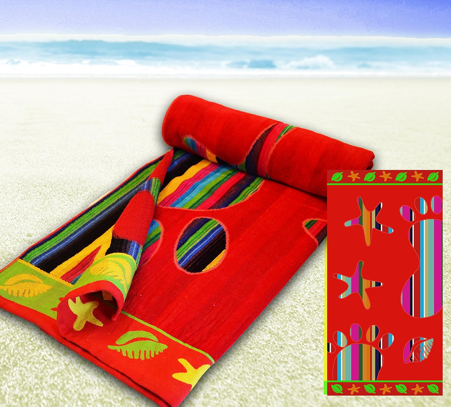 100 Cotton Giant Jumbo Size Beach Towels 90x170 Footprint Red Amazon