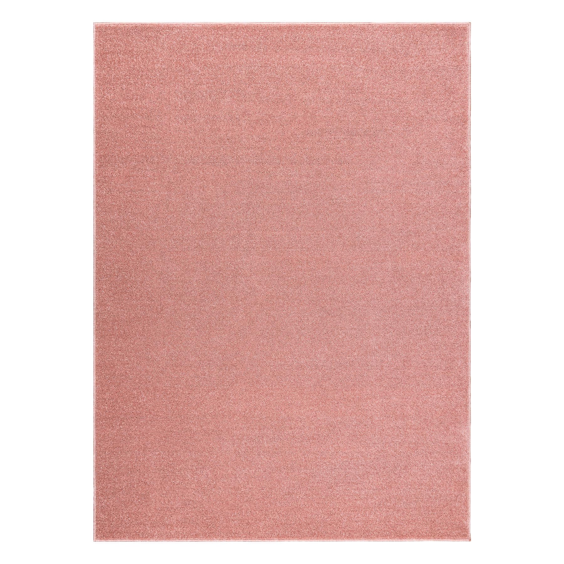 rugsx Eton Plus Tapis pour Salon et Chambre Rose poudré 200x200 cm
