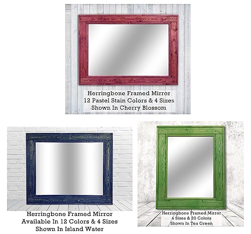 Miniatura 8 de Renewed Decor Herringbone Wood Tile Color Stain Samples