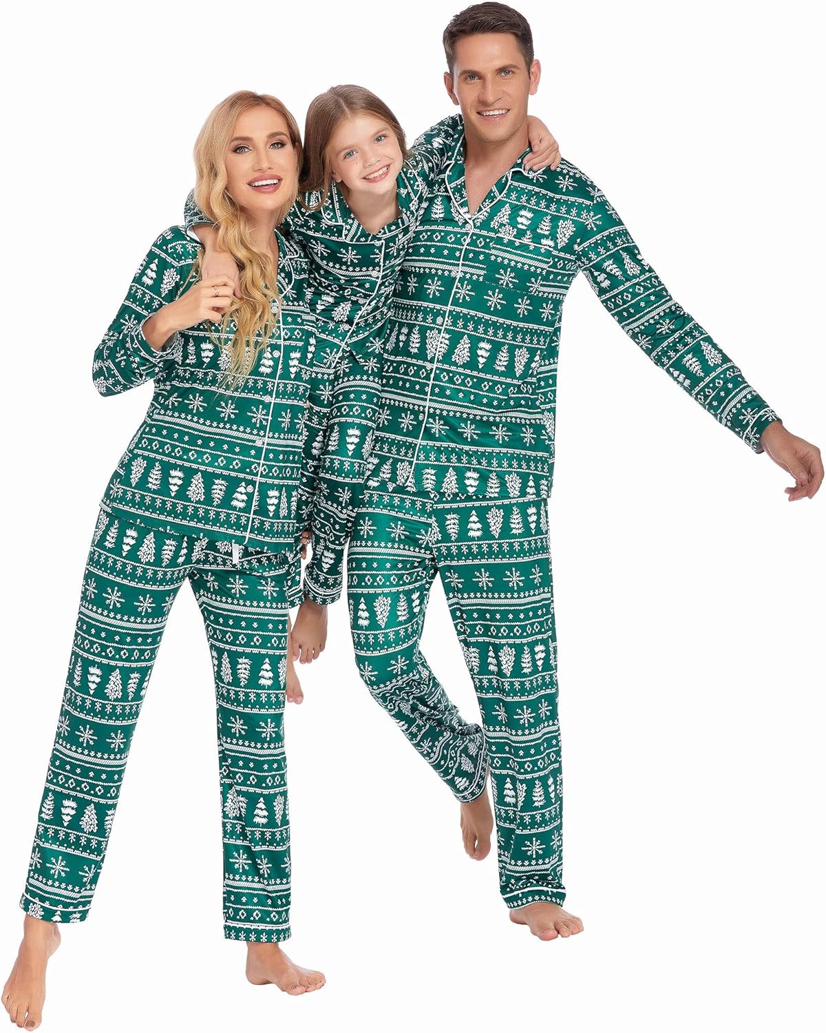 Ekouaer Christmas Family Pajama Set