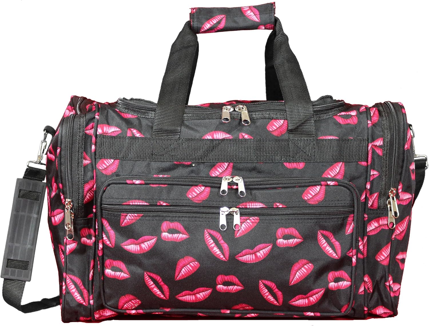 World Traveler Feel Good Prints 19-inch Duffel Bag, Hot Lips, One Size (81T19-503)