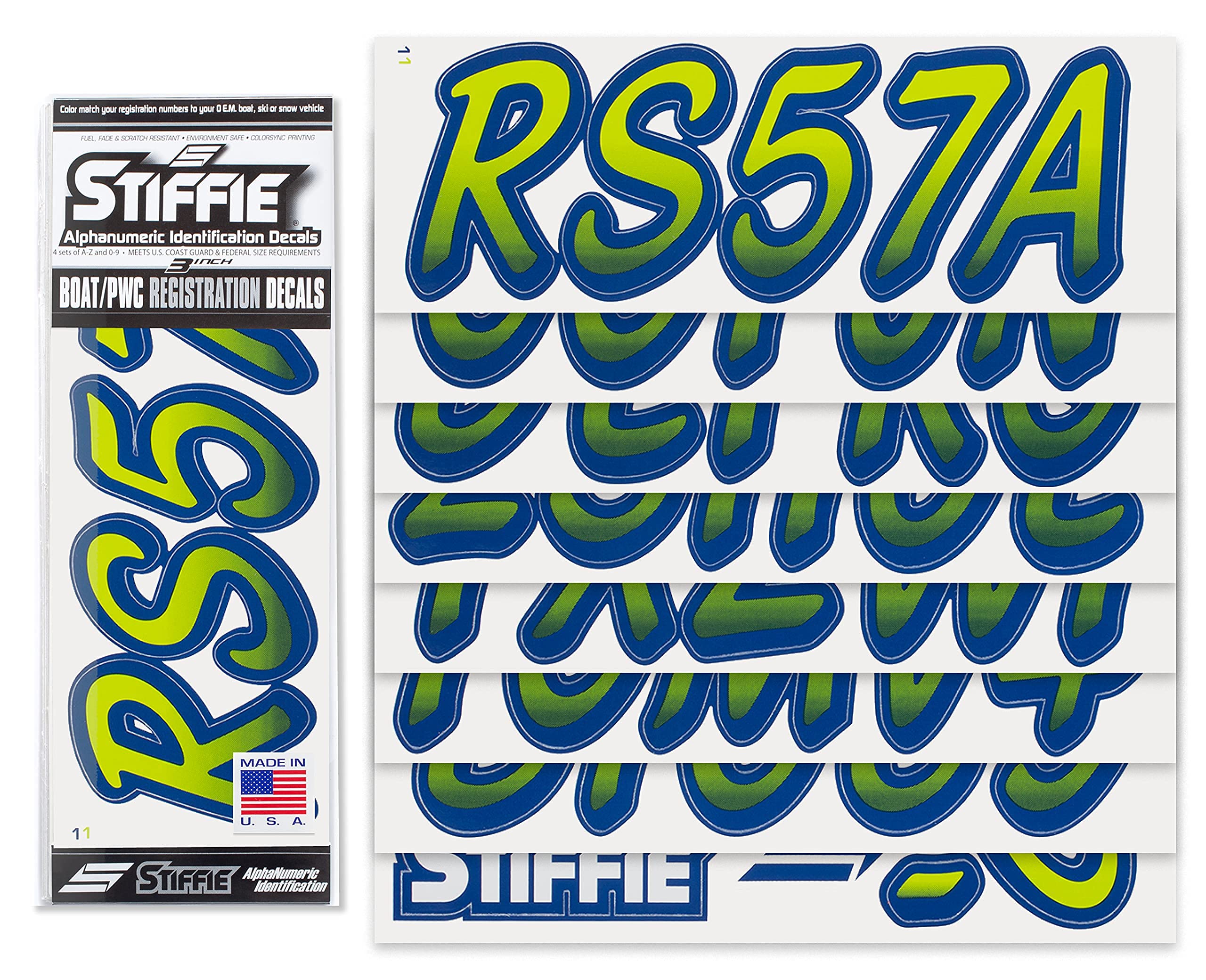 STIFFIE Whipline Atomic Green/Navy 3